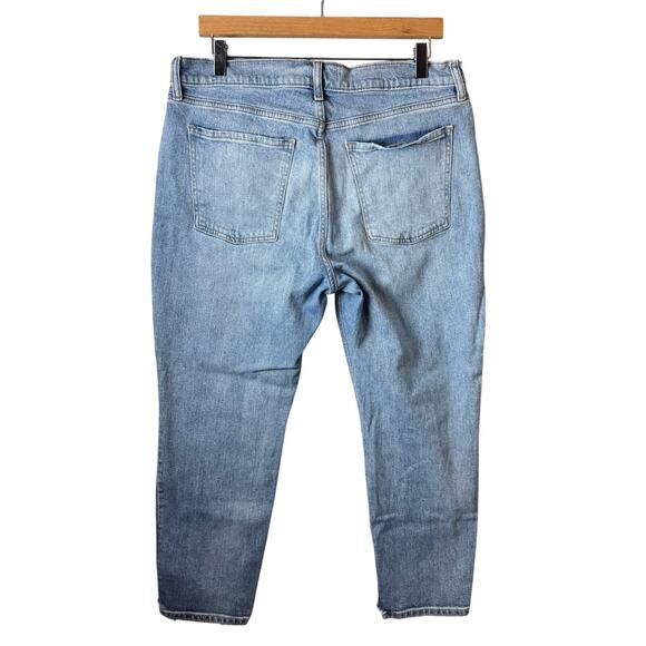 Old Navy Jeans Womens Size 12  Mid-Rise Boyfriend Raw Hem Boho Western Stretch - Picture 3 of 10